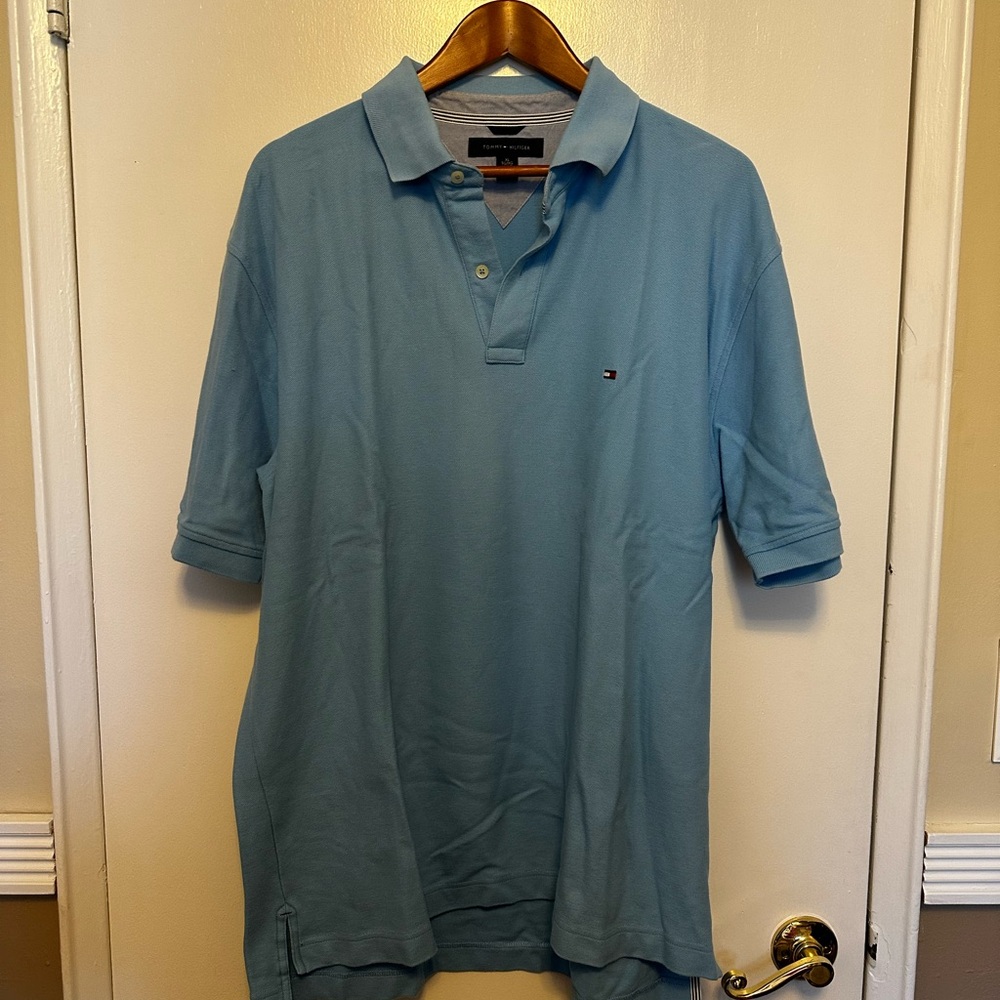 Tommy Hilfiger Blue Polo Shirt for Casual Wear Size XL